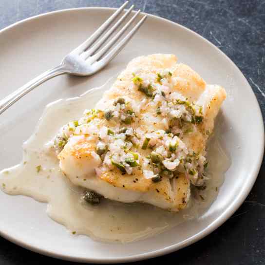 White Wine-Shallot Sauce with Lemon and Capers