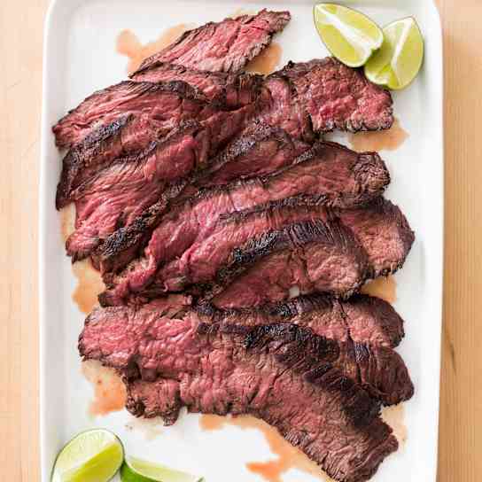 Gas-Grilled Sirloin Steak Tips