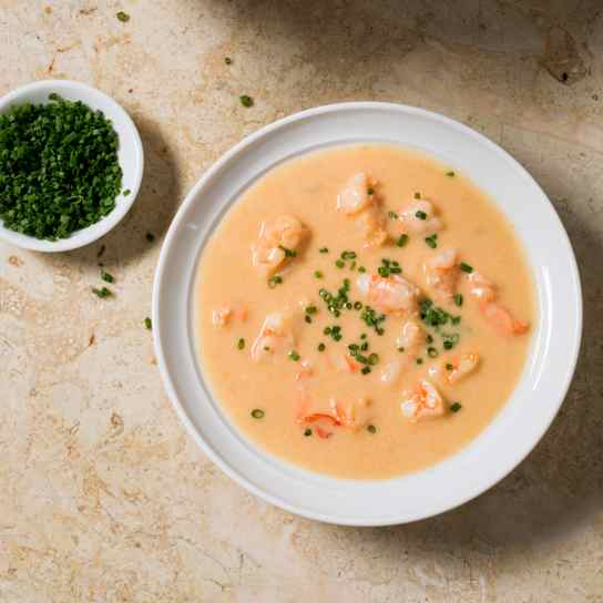 Rich and Velvety Shrimp Bisque