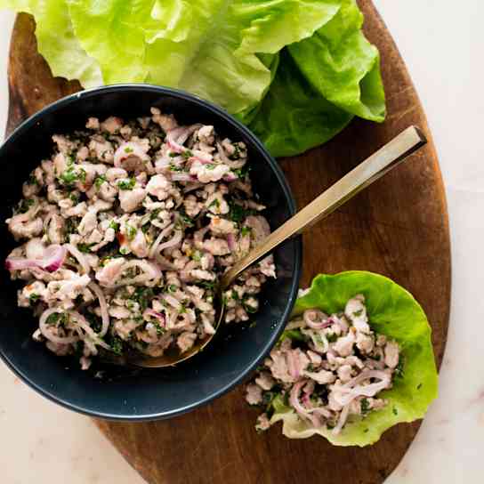 Thai Pork Lettuce Wraps