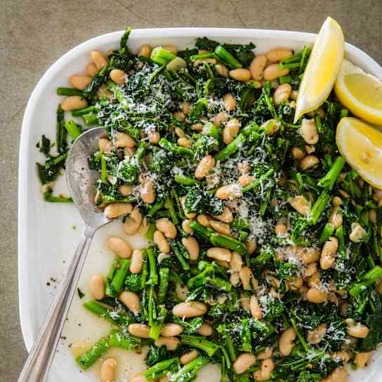 Broccoli Rabe with White Beans