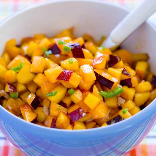 Mango and Sweet Pepper Salsa with Toasted Pepitas
