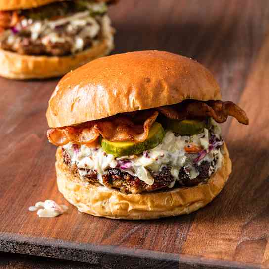 Maple-Bacon Burgers