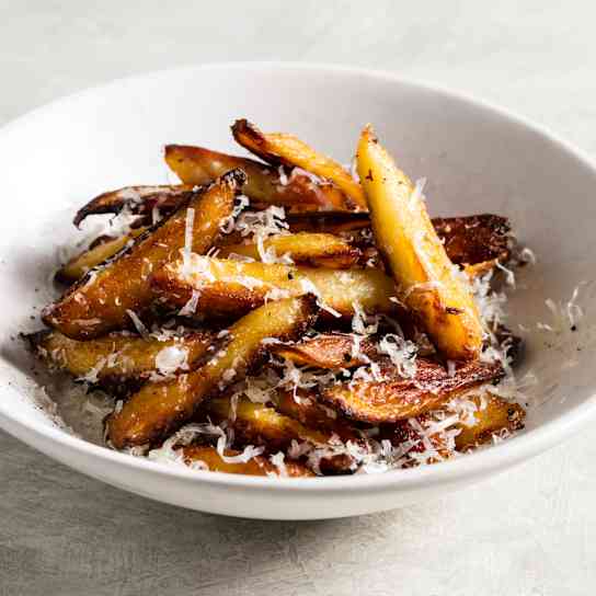 Sous Vide Crispy Roasted Parsnips