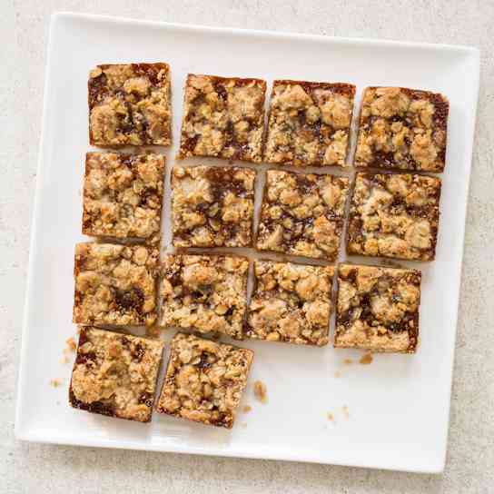 Gluten-Free Ginger-Fig Streusel Bars