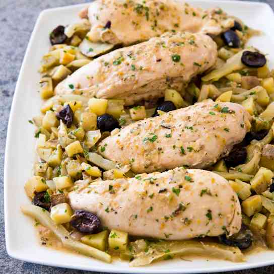 Slow-Cooker Mediterranean Chicken and Potatoes