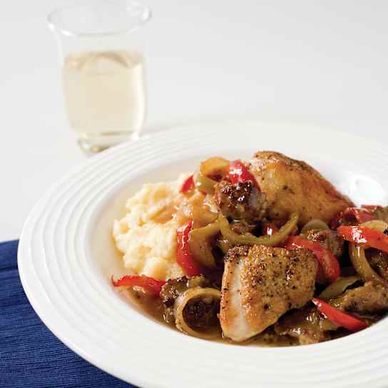 Spicy Italian-Style Chicken with Sausage, Peppers, and Onions