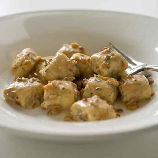 Ricotta Gnocchi with Browned Butter and Sage Sauce