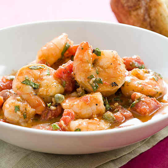 Garlic Shrimp with Basil