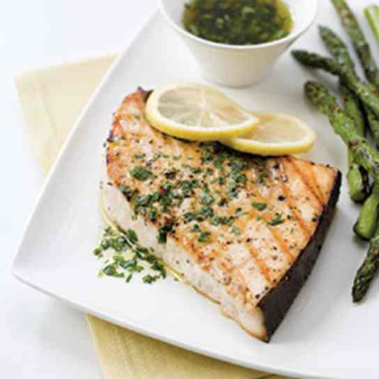 Grilled Swordfish Steaks with Chermoula