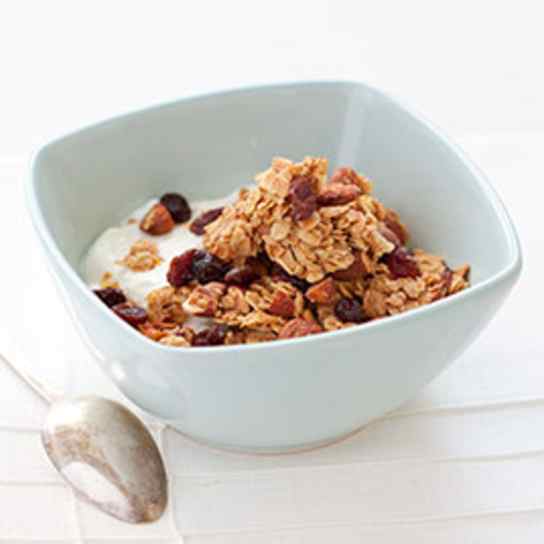 Pecan-Orange Granola with Dried Cranberries