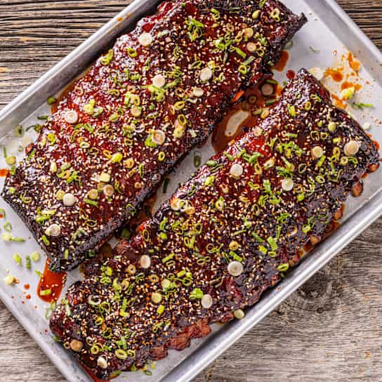 Gochujang-Glazed Ribs for a Gas Grill