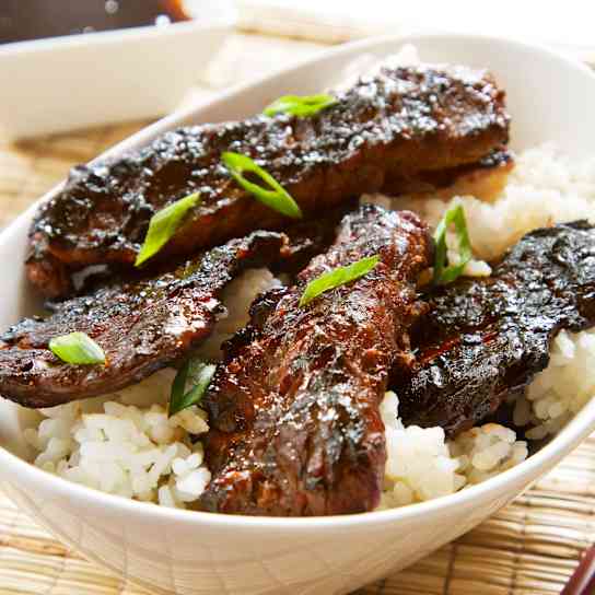 Charcoal-Grilled Beef Teriyaki