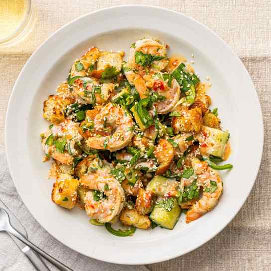 Shrimp Toast Salad