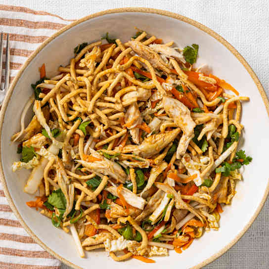 Chicken Napa Cabbage Salad with Hoisin Vinaigrette