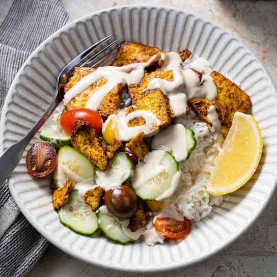 Spiced Sheet-Pan Tofu Bowls