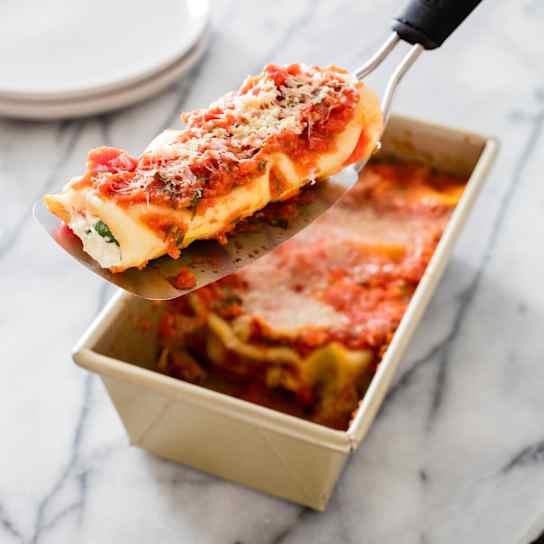 Baked Manicotti for Two