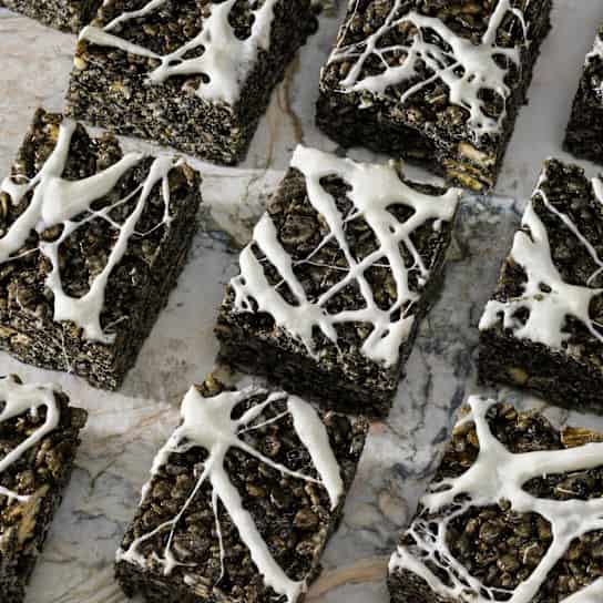 Banana–Black Sesame Rice Krispies Treats