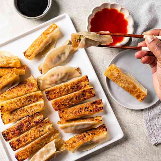 Beef and Vegetable Potstickers