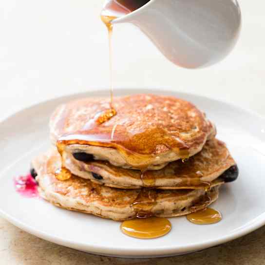 Blueberry-Oat Pancakes
