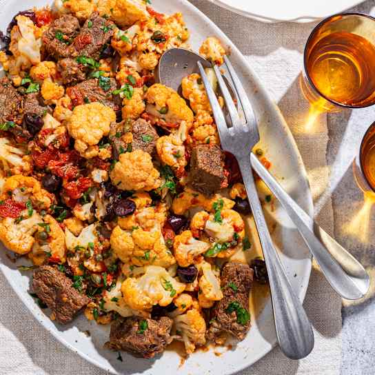 Instant Pot Boneless Short Ribs and Cauliflower Puttanesca