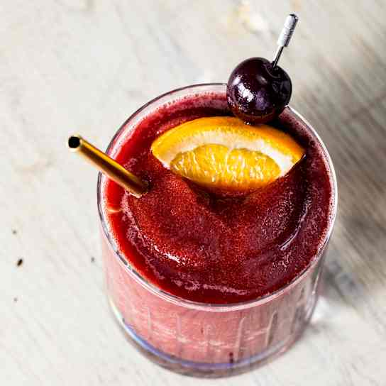 Bourbon-Cherry Slush