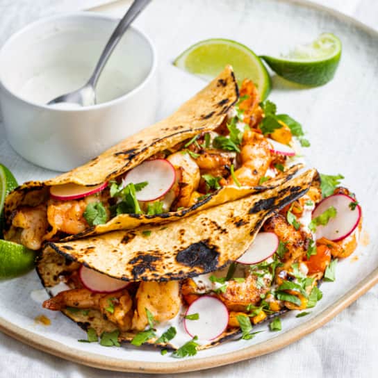 Chipotle Shrimp Tacos for One