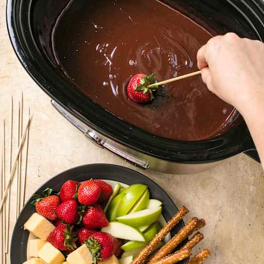 Slow-Cooker Chocolate Fondue