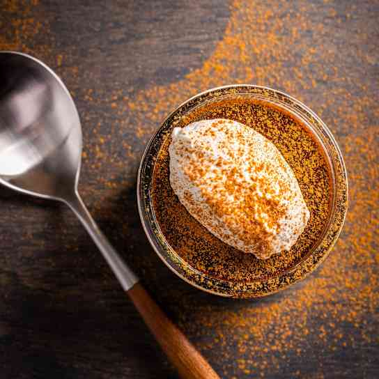 Warm-Spiced Chocolate Pots de Crème For Two