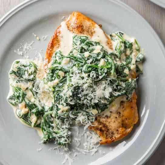 Chicken Florentine for Two