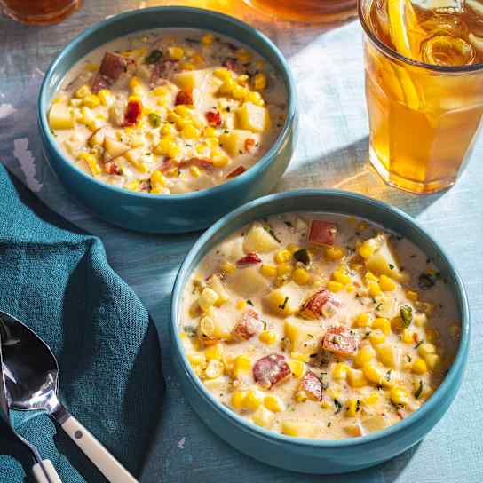 Corn Chowder for Two