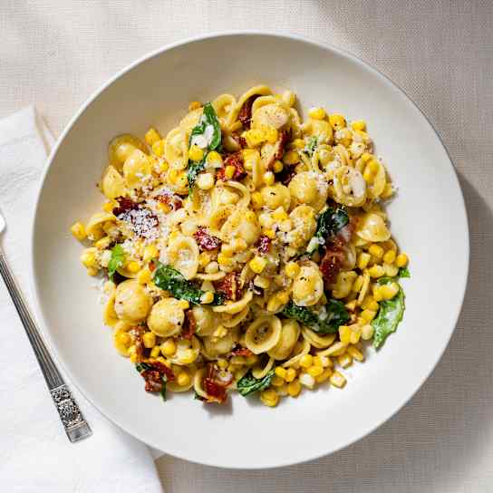 Corn and Bacon Pasta