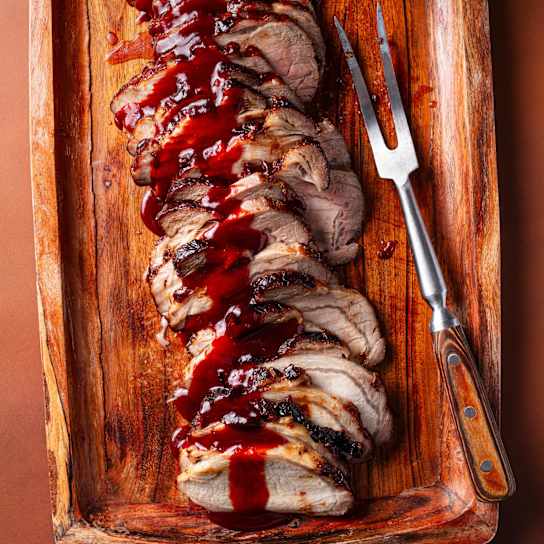 Cranberry-Glazed Pork Loin