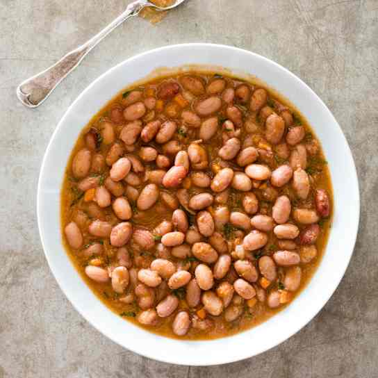 Cranberry Beans with Warm Spices
