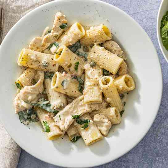 Creamy Chicken Piccata Pasta