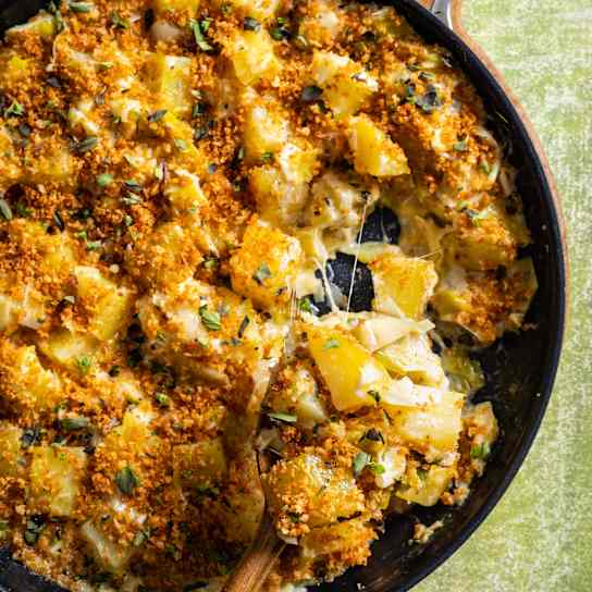 Creamy Potatoes and Leeks