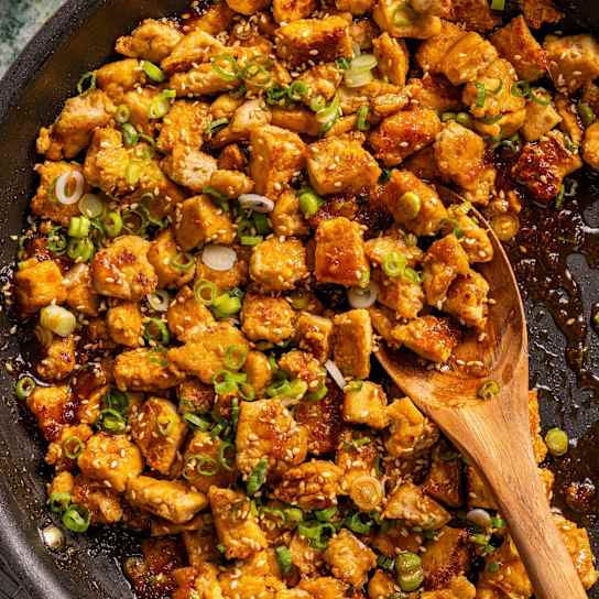 Crispy Teriyaki Tofu