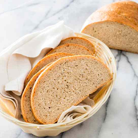 Almost No-Knead Seeded Rye Bread