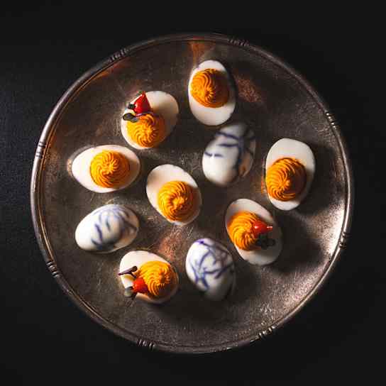 Halloween Deviled Eggs