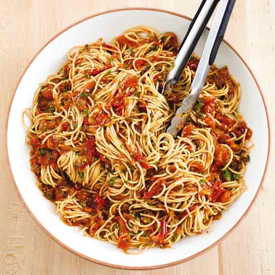 Slow-Cooker Easy Cherry Tomato Pasta Sauce