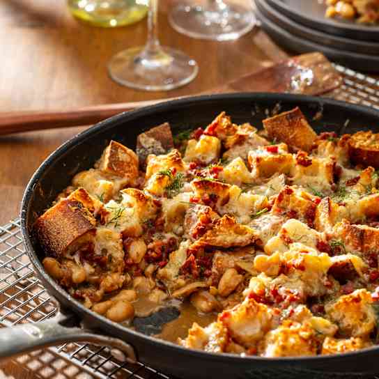 French Onion White Bean Bake