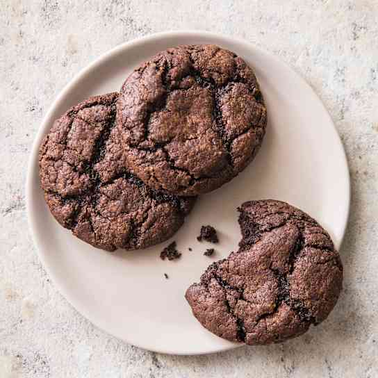 Fudgy Chocolate Cookies (Reduced Sugar)
