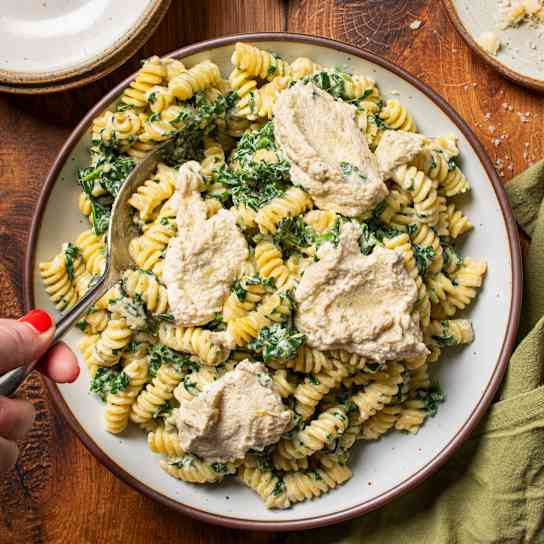 Fusilli with Ricotta and Spinach