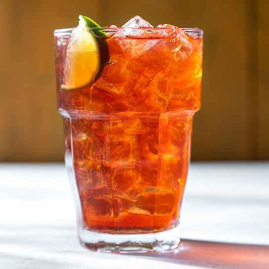 Ginger-Pomegranate Iced Black Tea
