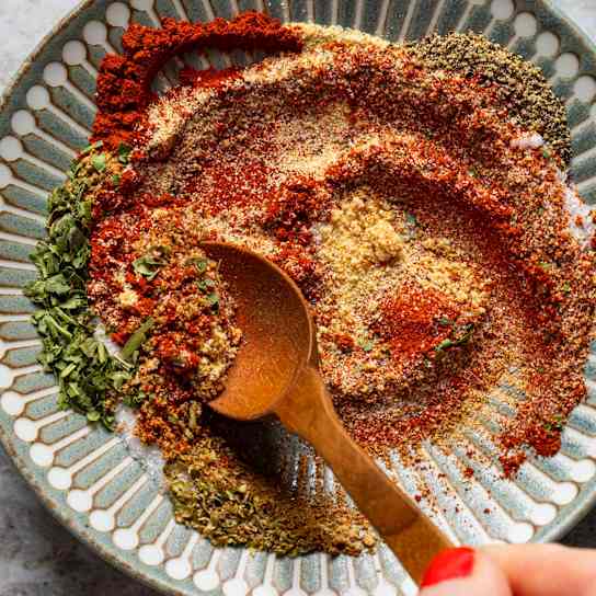 Homemade Sazón with Achiote, Coriander, and Cilantro