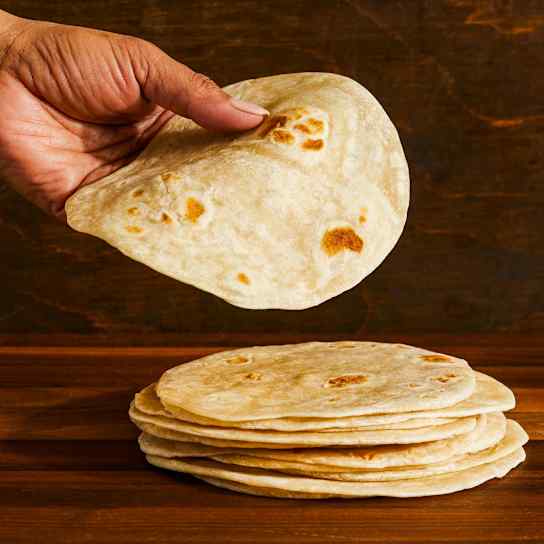 Homemade Taco-Size Flour Tortillas