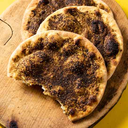 Mana'eesh Za'atar (Za'atar Flatbreads)