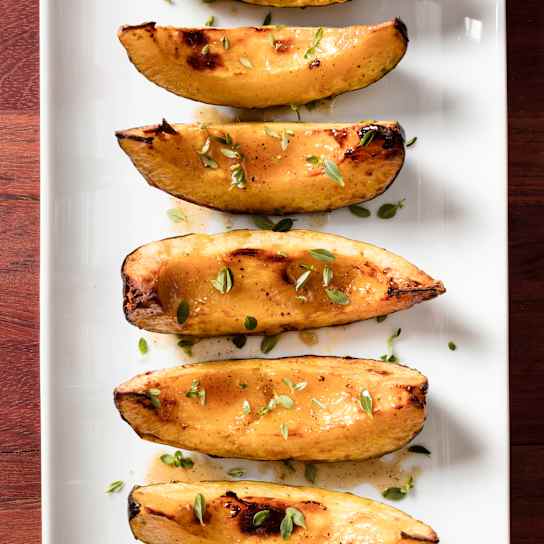 Toaster-Oven Maple-Glazed Acorn Squash