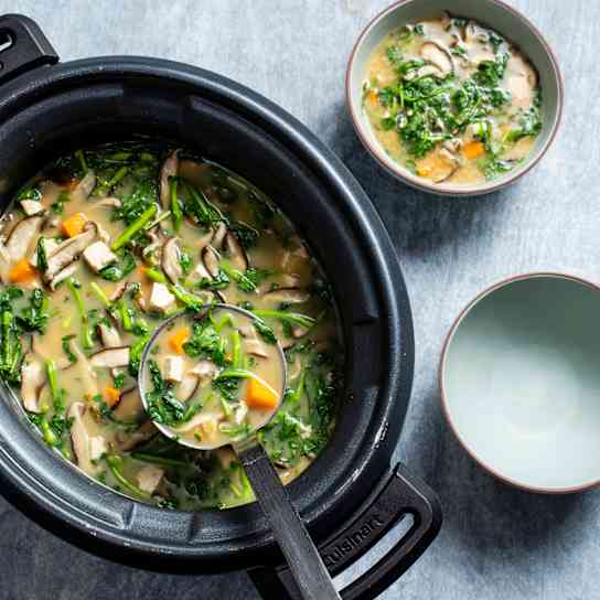 Slow-Cooker Miso Soup With Shiitakes and Sweet Potatoes