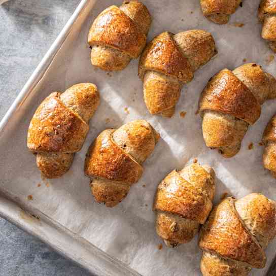Porcini and Truffle Crescent Rolls